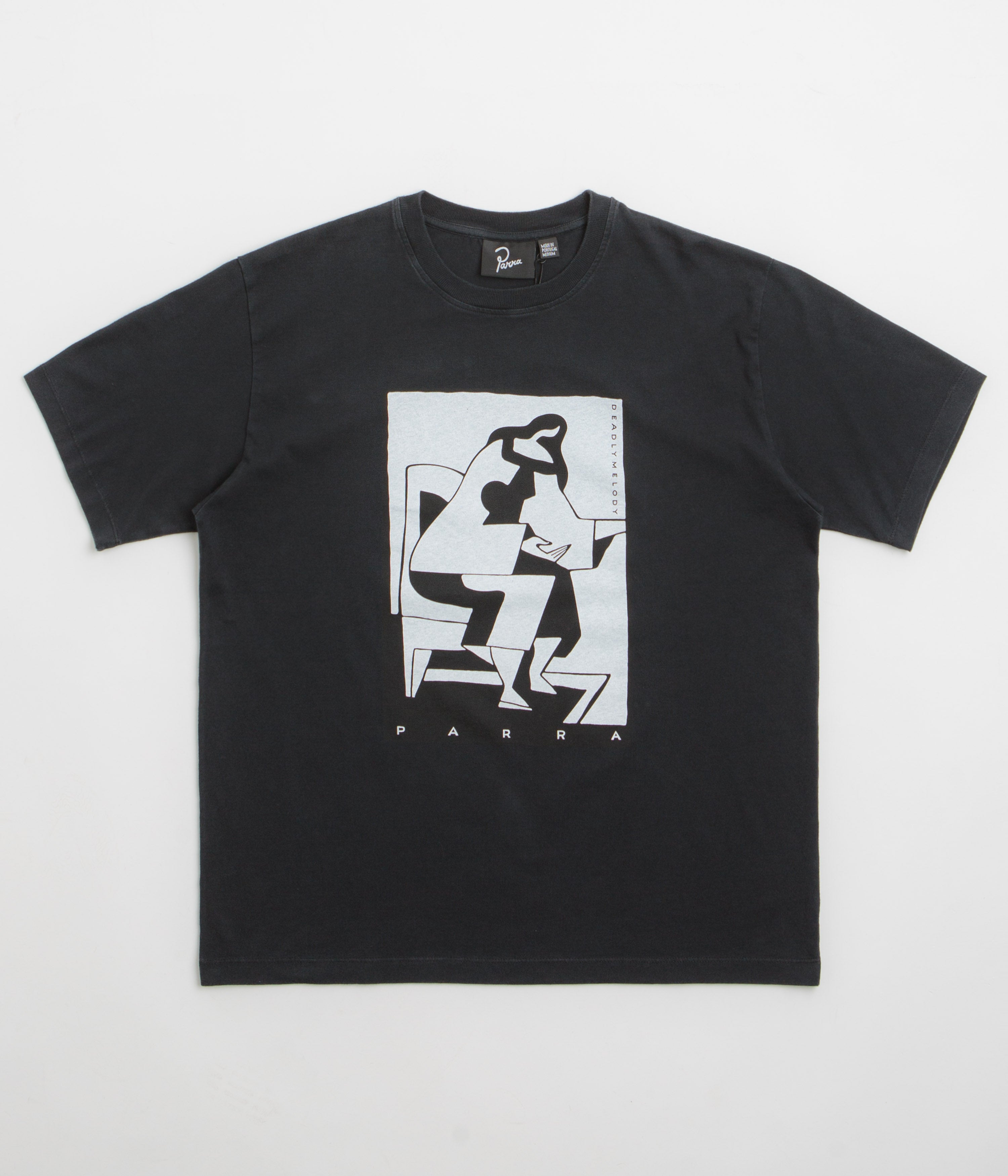by Parra The Confession T-Shirt in Washed Black