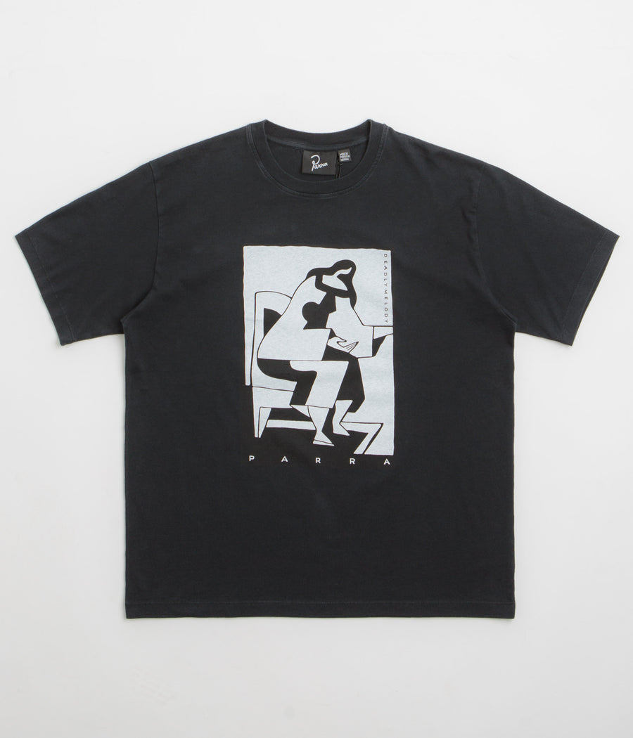 by Parra The Confession T-Shirt in Washed Black