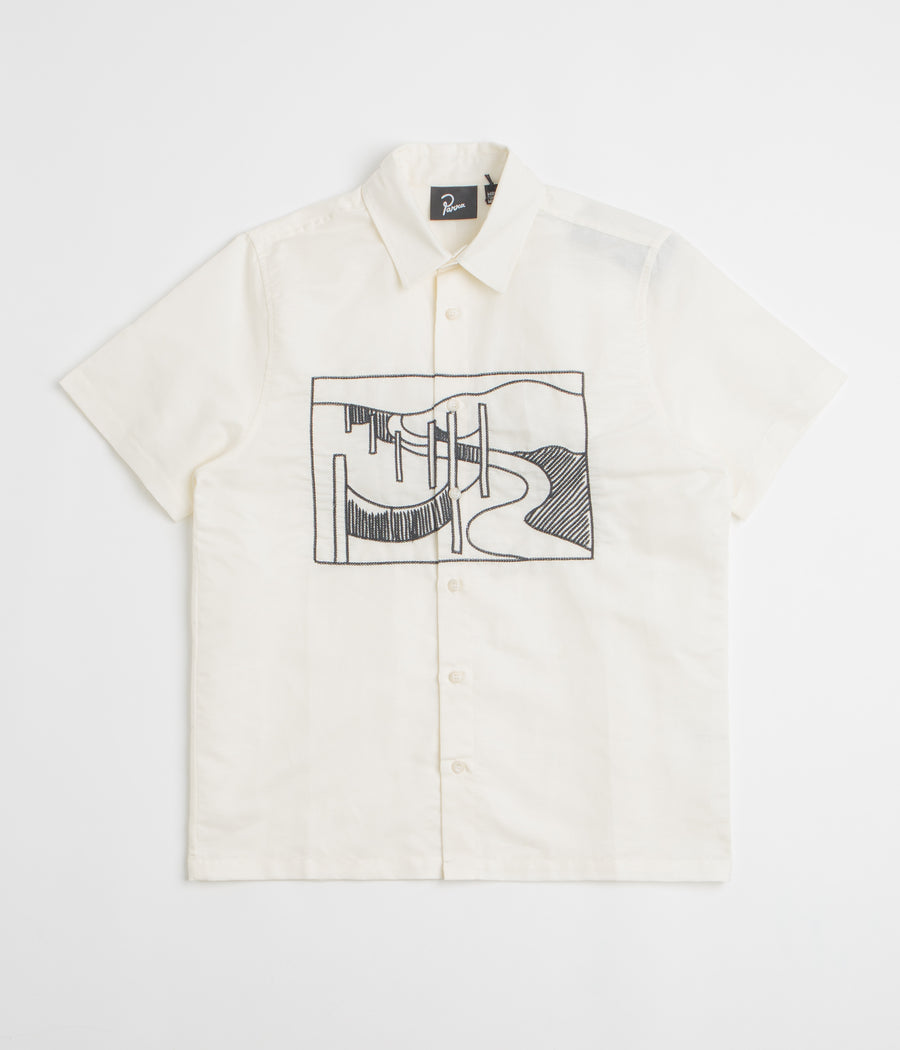 by Parra The Dunes Short Sleeve Shirt in Off White