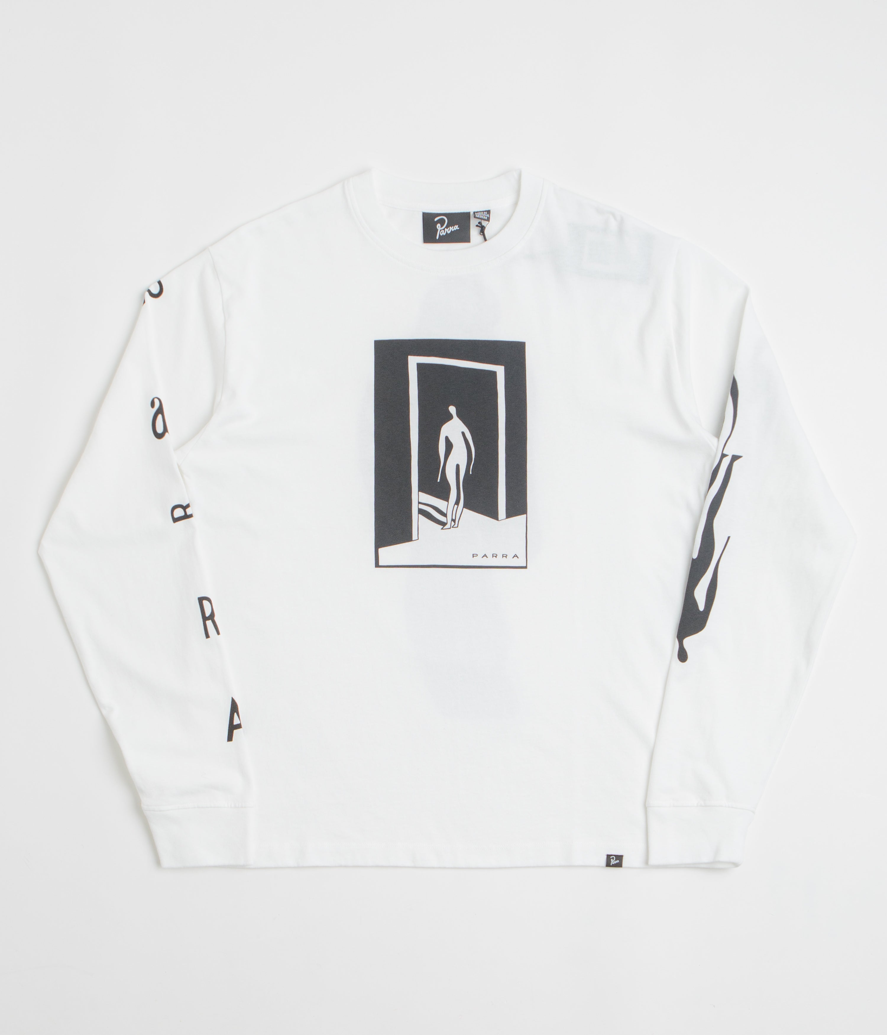 by Parra The Hotel Long Sleeve T-Shirt in White