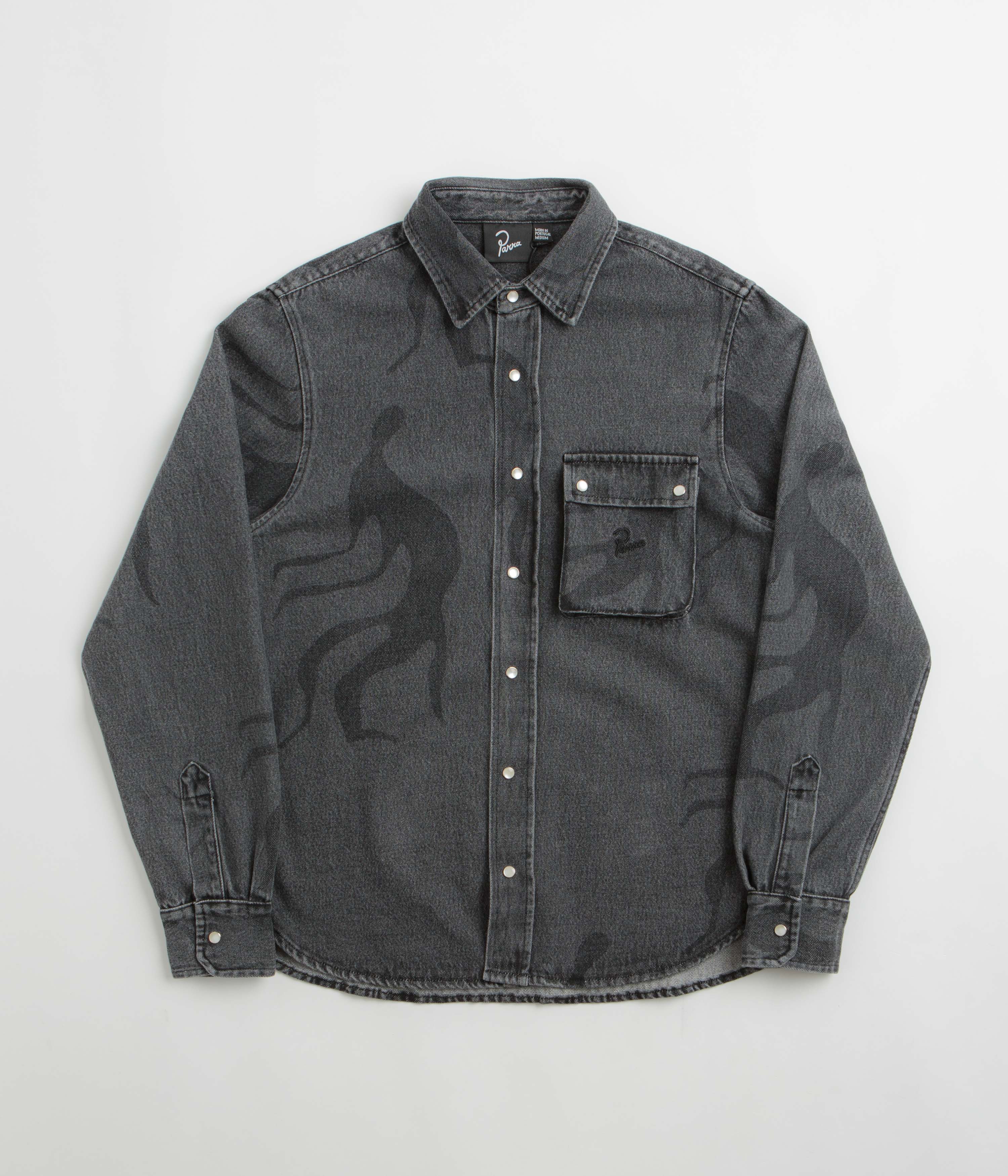 by Parra The Stalkers Shirt in Washed Grey