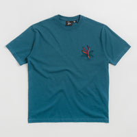 by Parra The Stand Off T-Shirt in Deep Sea Green thumbnail