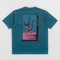 by Parra The Stand Off T-Shirt in Deep Sea Green thumbnail