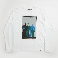by Parra The Visitors Long Sleeve T-Shirt in White thumbnail