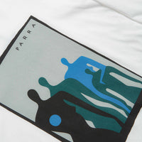 by Parra The Visitors Long Sleeve T-Shirt in White thumbnail