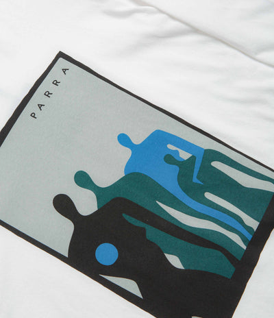 by Parra The Visitors Long Sleeve T-Shirt in White