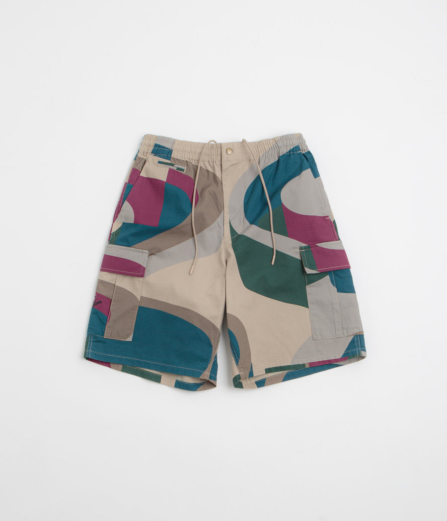 by Parra The Wall Camo Shorts in Sand