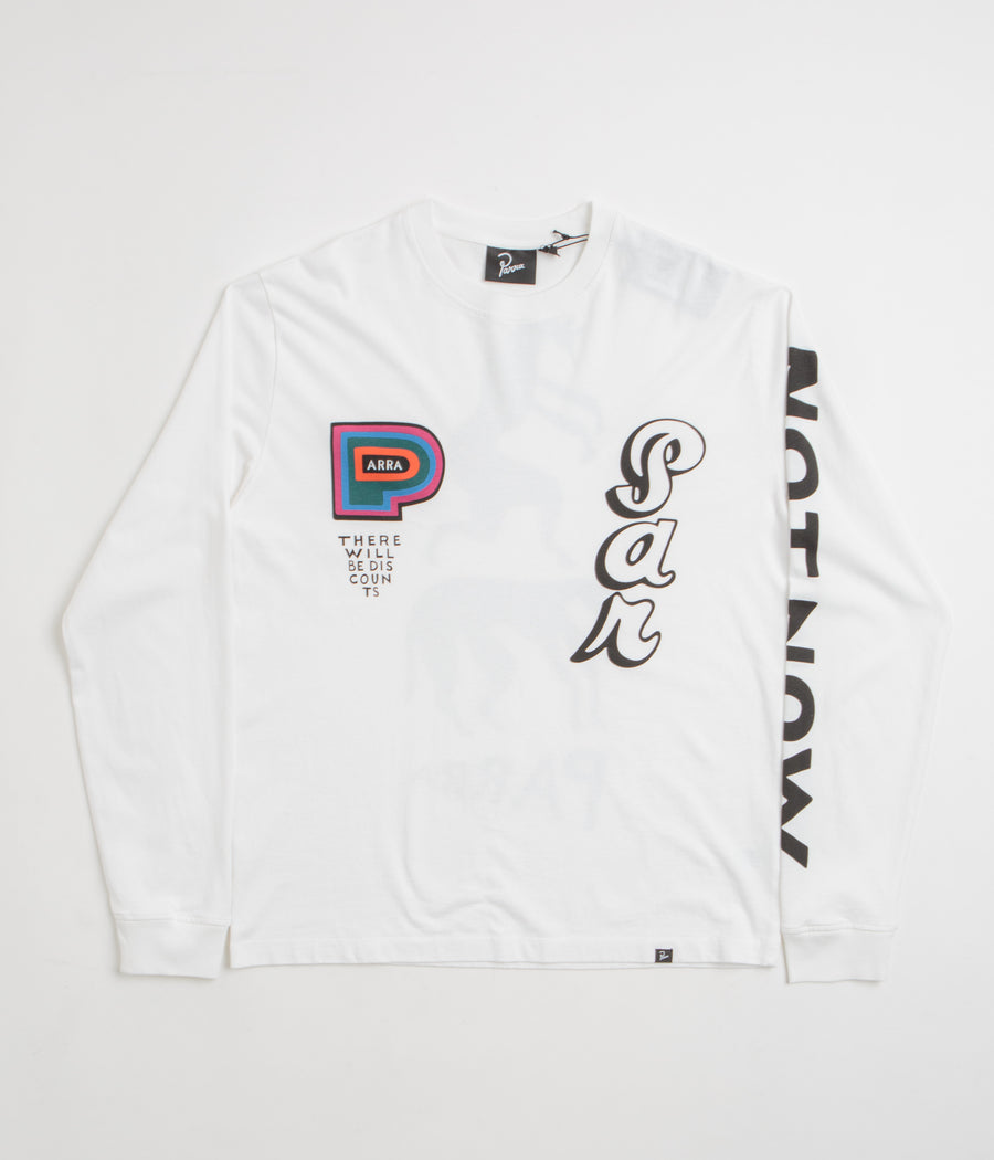by Parra There Will Be Not Long Sleeve T-Shirt in White