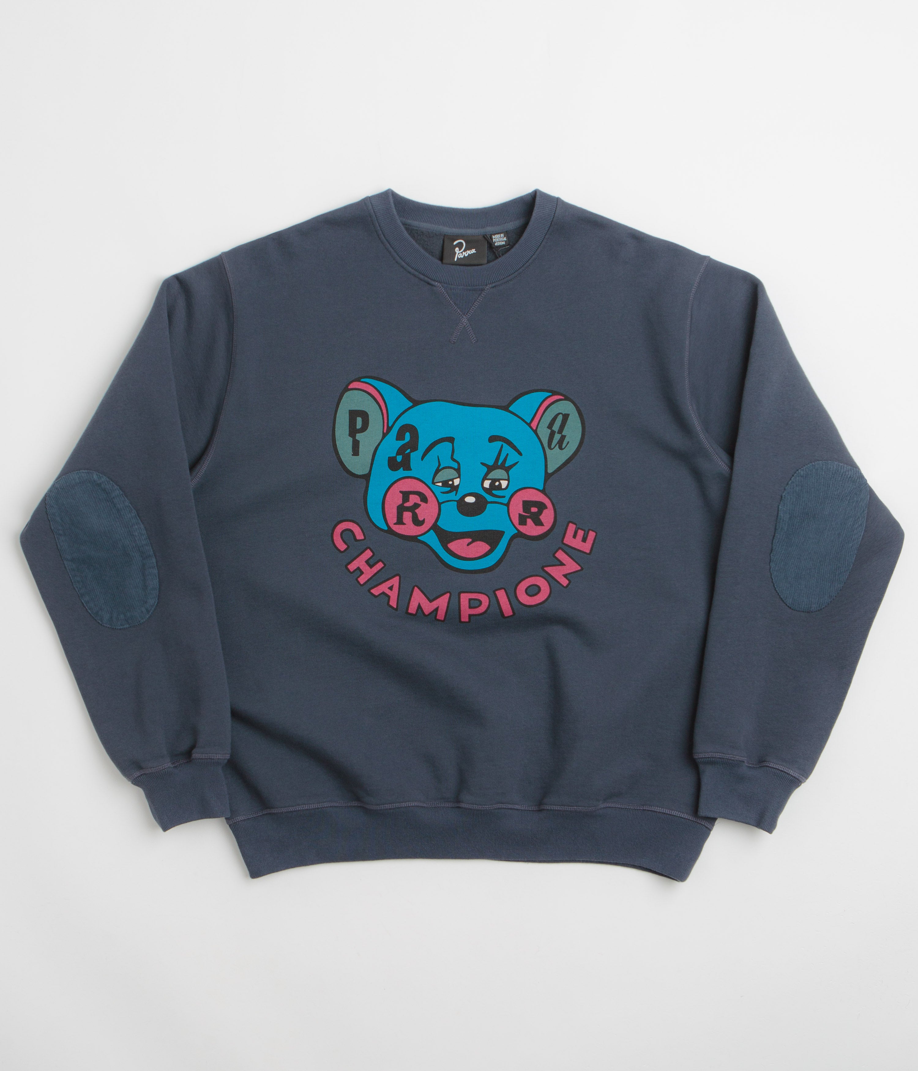 by Parra Tired Champione Crewneck Sweatshirt - Navy Blue