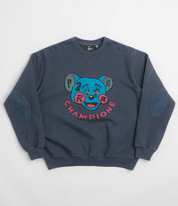 by Parra Tired Champione Crewneck Sweatshirt in Navy Blue