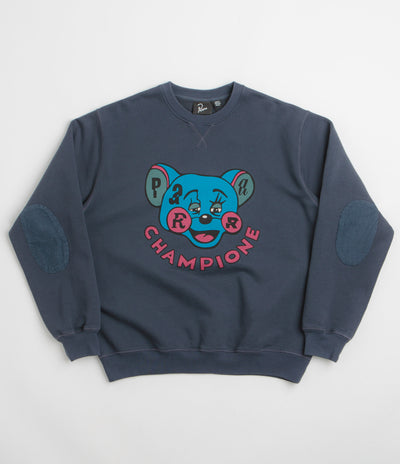 by Parra Tired Champione Crewneck Sweatshirt in Navy Blue