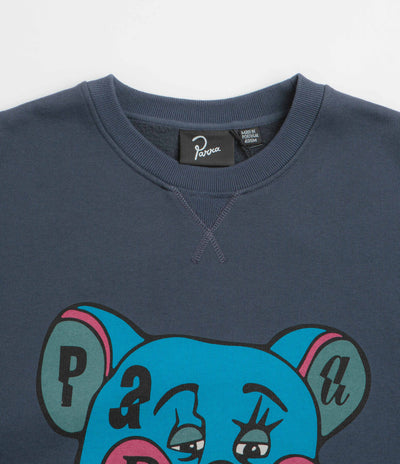by Parra Tired Champione Crewneck Sweatshirt in Navy Blue
