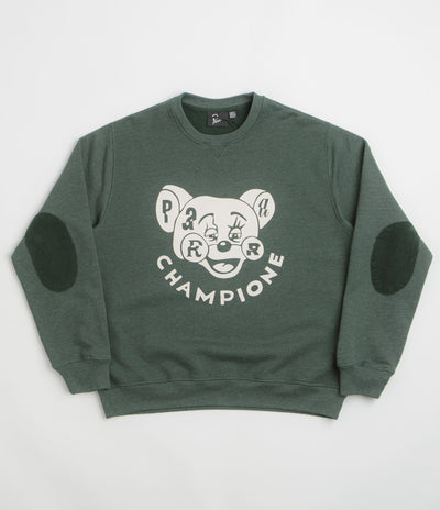 by Parra Tired Champione Crewneck Sweatshirt - Pine Green