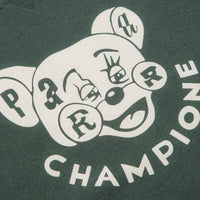 by Parra Tired Champione Crewneck Sweatshirt - Pine Green thumbnail