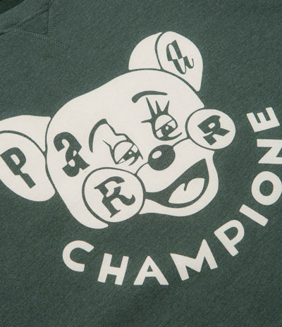 by Parra Tired Champione Crewneck Sweatshirt - Pine Green