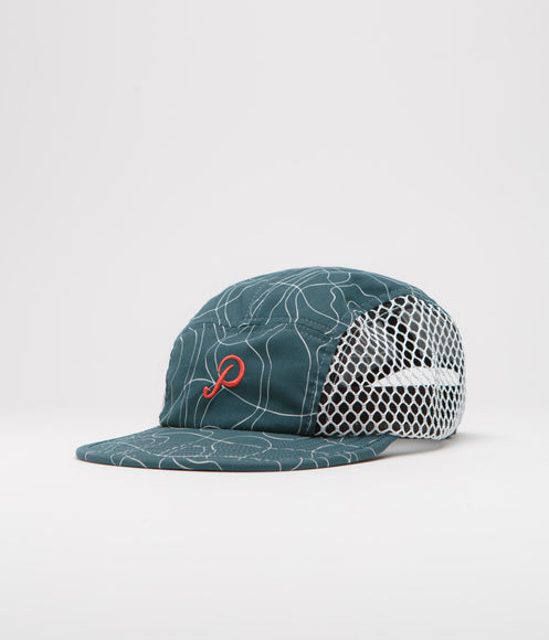by Parra Trees In Wind Mesh Volley Cap - Deep Sea Green