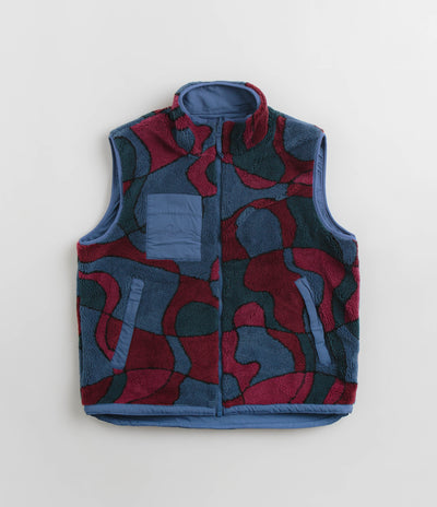 by Parra Trees In Wind Reversible Vest - Blue