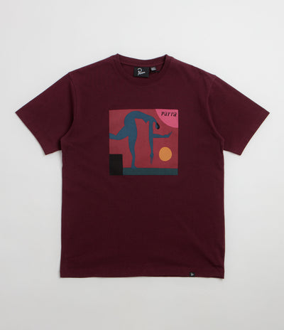 by Parra Tripped Up T-Shirt - Dark Red