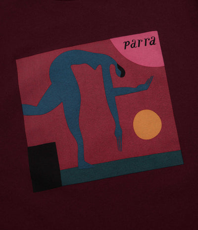 by Parra Tripped Up T-Shirt - Dark Red