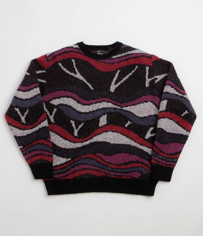 by Parra Trunks Of Trees Knitted Crewneck Sweatshirt - Pink