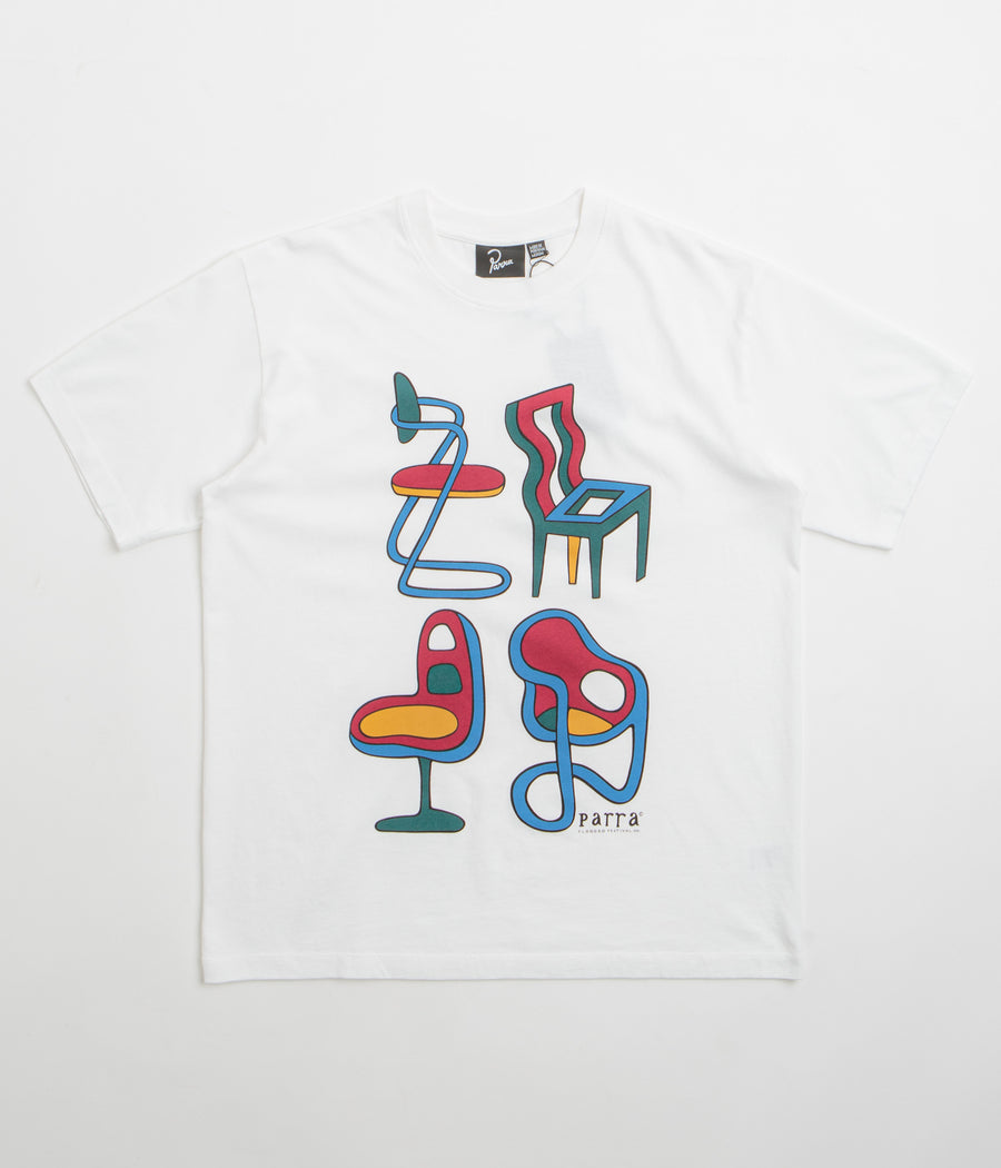 by Parra Unreasonable Chairs T-Shirt in White