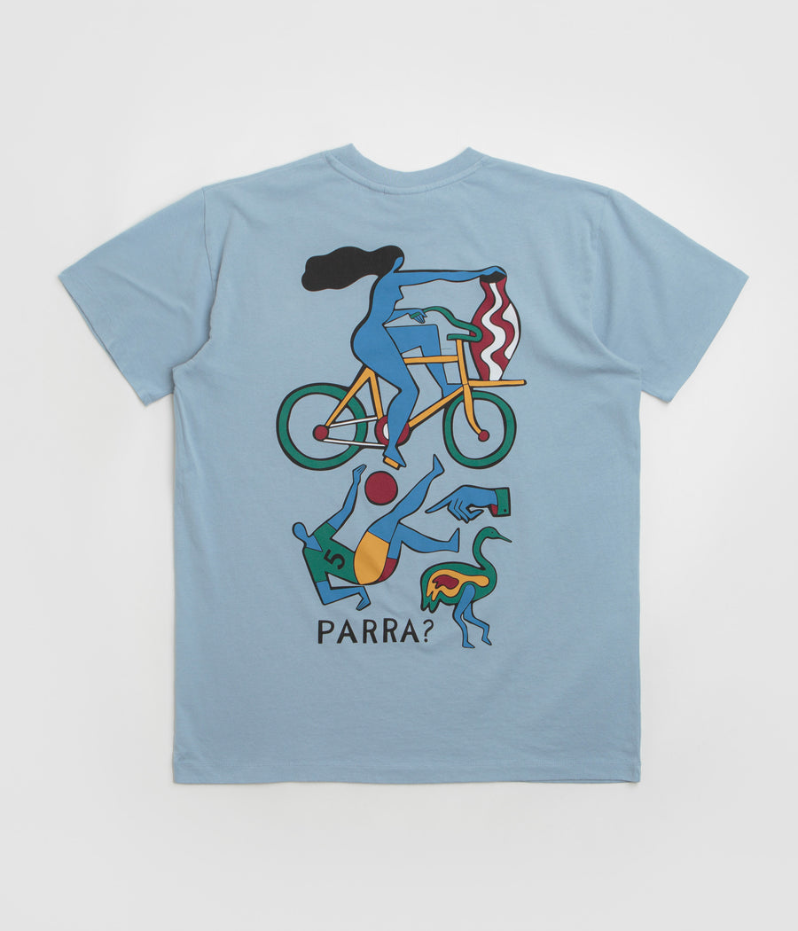 by Parra Vase Delivery T-Shirt in Light Blue
