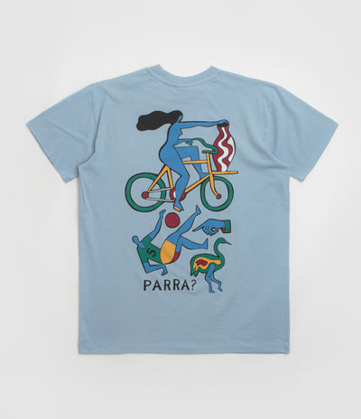 by Parra Vase Delivery T-Shirt - Light Blue
