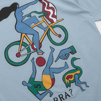 by Parra Vase Delivery T-Shirt in Light Blue thumbnail