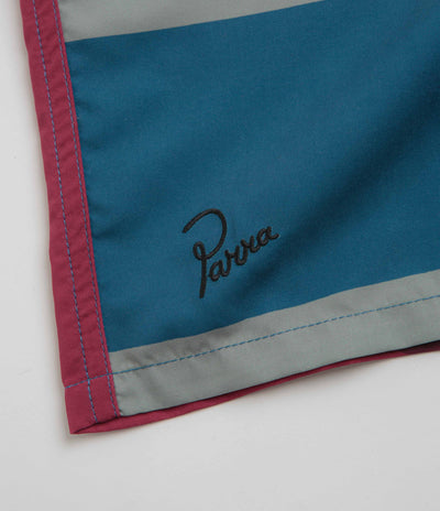 by Parra Vertical Forest Swim Shorts in Blue