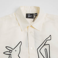 by Parra Vertical Horse Short Sleeve Shirt in Off White thumbnail