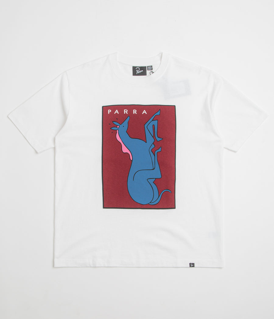 by Parra Vertical Horse T-Shirt in White