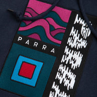 by Parra Wave Block Tremors Hoodie - Navy Blue thumbnail