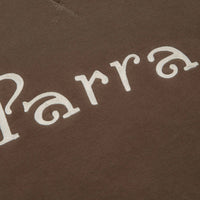 by Parra Weird Trad Logo Crewneck Sweatshirt - Brown thumbnail