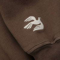 by Parra Weird Trad Logo Crewneck Sweatshirt - Brown thumbnail