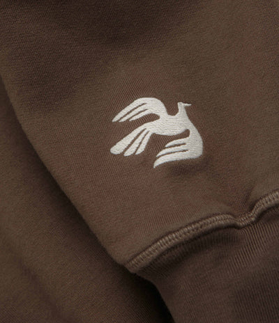 by Parra Weird Trad Logo Crewneck Sweatshirt - Brown