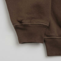 by Parra Weird Trad Logo Crewneck Sweatshirt - Brown thumbnail