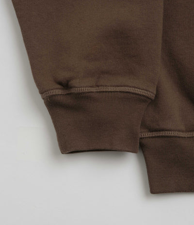 by Parra Weird Trad Logo Crewneck Sweatshirt - Brown