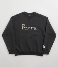 by Parra Weird Trad Logo Crewneck Sweatshirt in Dark Navy