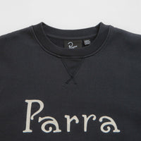 by Parra Weird Trad Logo Crewneck Sweatshirt - Dark Navy thumbnail