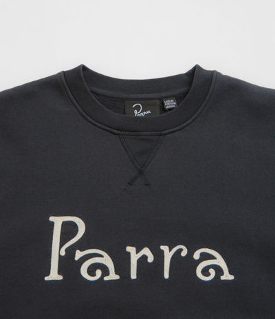 by Parra Weird Trad Logo Crewneck Sweatshirt - Dark Navy
