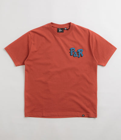 by Parra Wheeled Bird T-Shirt in Rust
