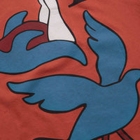 by Parra Wheeled Bird T-Shirt in Rust thumbnail