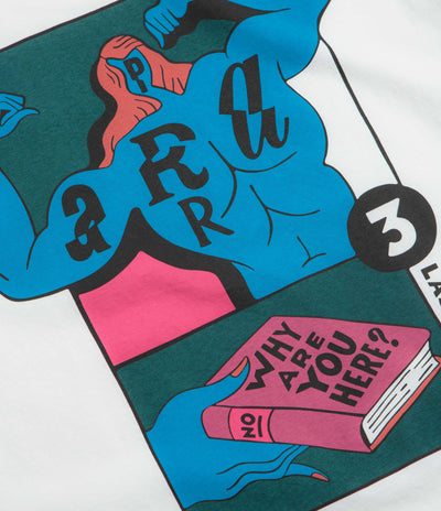 by Parra Why Are You Here T-Shirt - White