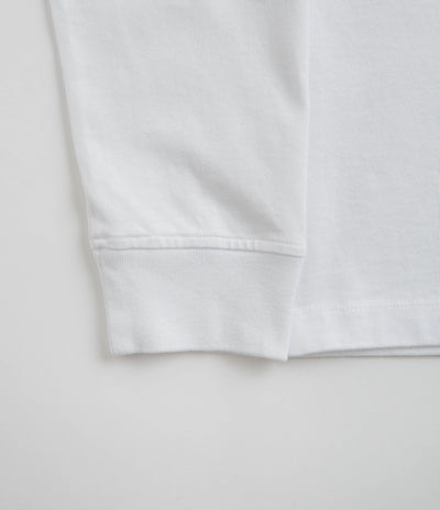 by Parra Wine And Books Long Sleeve T-Shirt in White