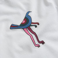 by Parra Wine And Books Long Sleeve T-Shirt in White thumbnail