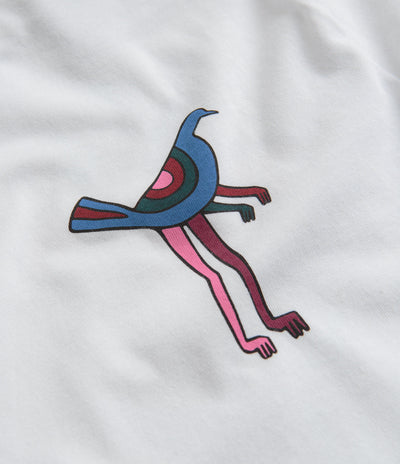 by Parra Wine And Books Long Sleeve T-Shirt in White