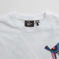 by Parra Wine And Books Long Sleeve T-Shirt in White thumbnail