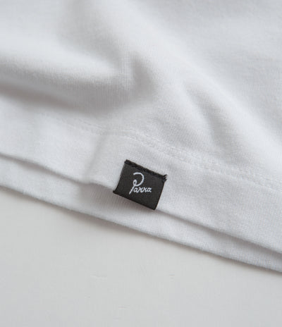 by Parra Wine And Books Long Sleeve T-Shirt in White