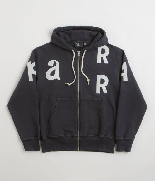 by Parra Word Salad Full Zip Hoodie - Dark Navy