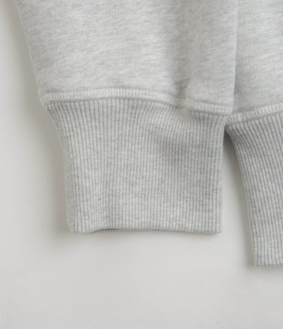 by Parra Word Salad Full Zip Hoodie in Heather Grey